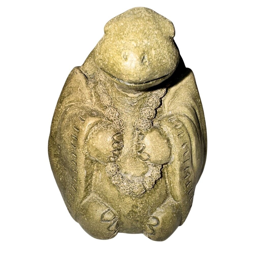 Designer stone Inc Turtle Figurine Stone Statue Home Decor 4" Rustic Finish - Picture 2 of 9